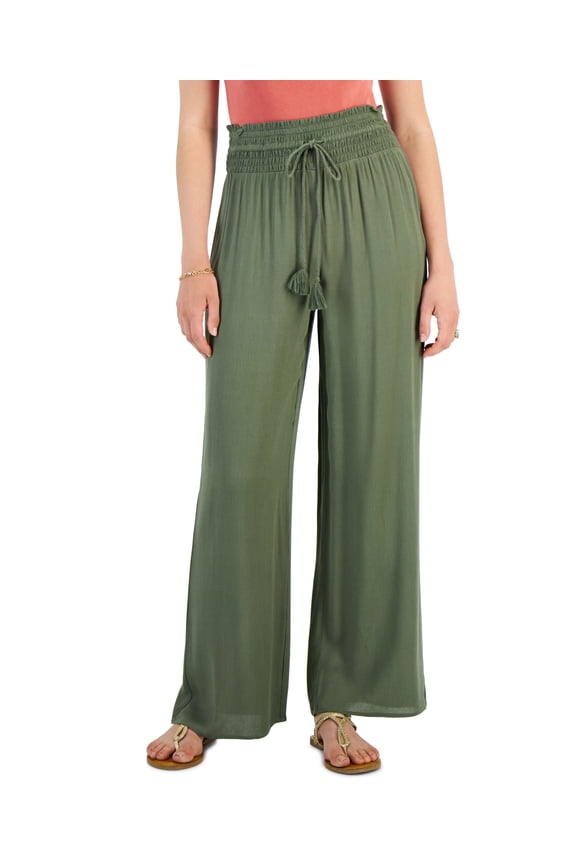 Petite Gauze Wide-Leg Pants Four Leaf Clover PXS