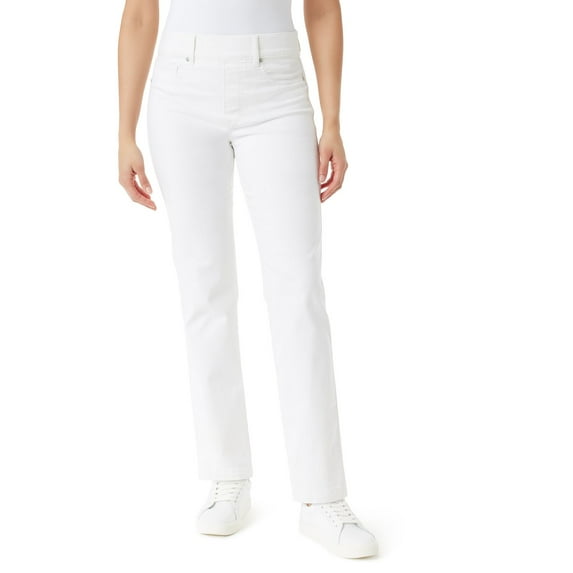 Petite Gloria Vanderbilt Shape Effect Pull-On Jeans Color: Vintage White Size: 16P-SHORT