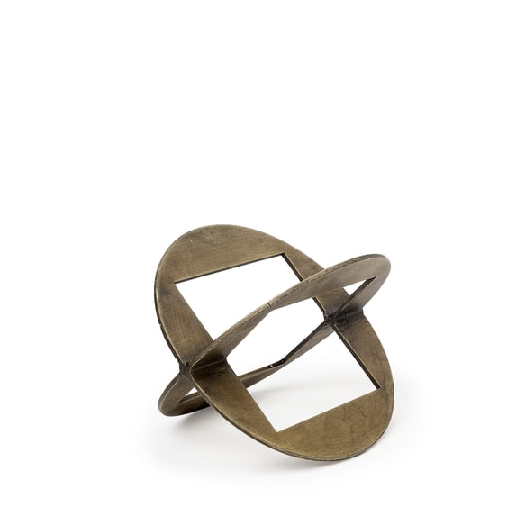 Petite Gold Metal Geometric Décor Piece