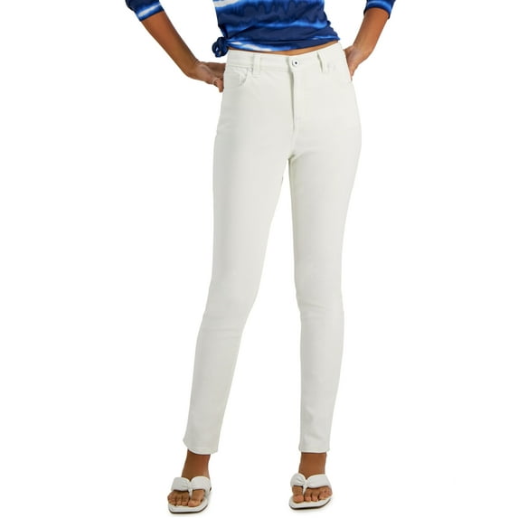 Petite High-Rise Skinny Jeans Bright White 16P