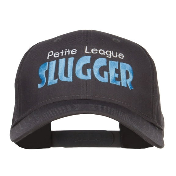 Petite League Slugger Embroidered Cotton Twill Cap - Charcoal Grey OSFM