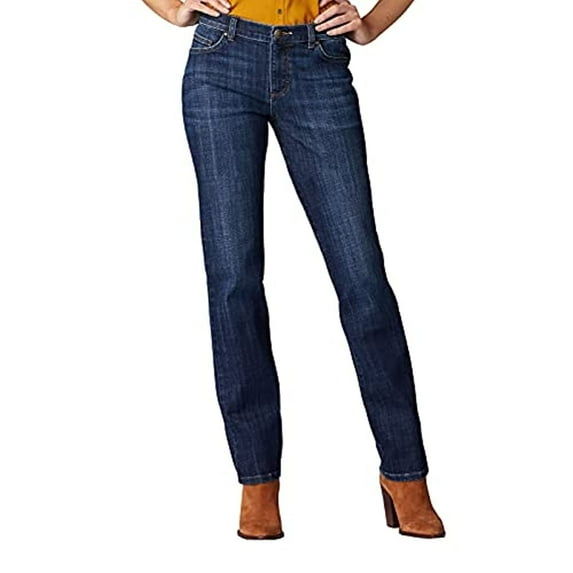 Petite Lee Relaxed Fit Straight-Leg Jeans Bewitched