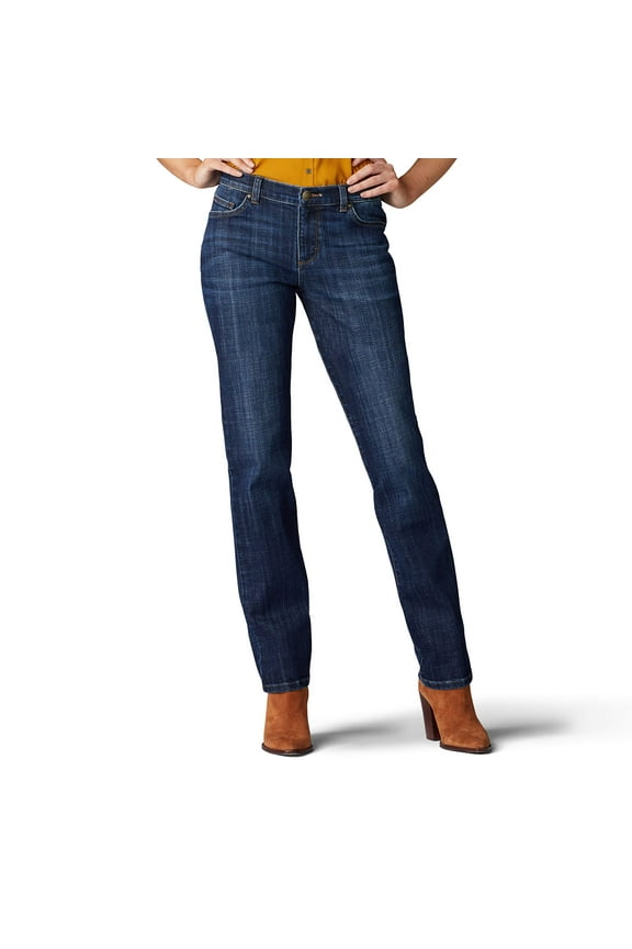 Womens Petite Relaxed Fit Straight Leg Jeans, Bewitched, 14 Short