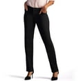 thumbnail image 1 of Petite Lee Relaxed Fit Straight Leg Twill Pants Black, 1 of 6