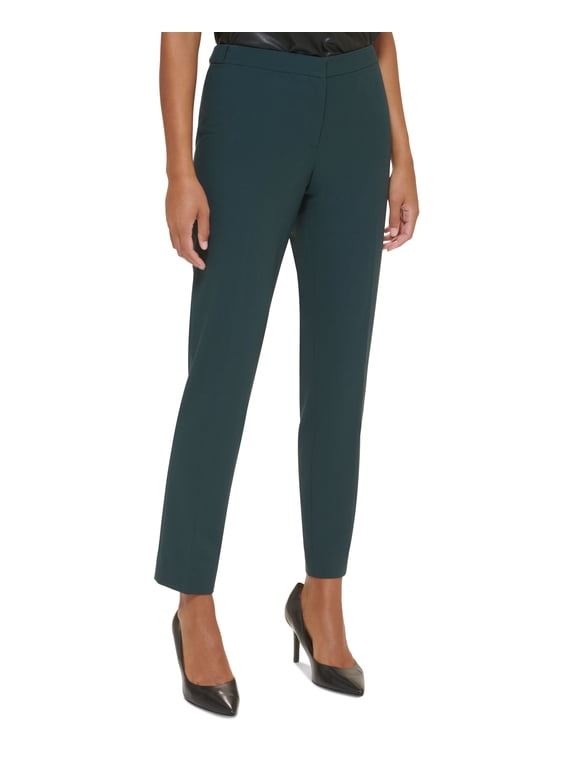 Petite Lux Highline Straight-Leg Pants Forest 12P