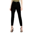 thumbnail image 1 of Petite Madison Curvy-Fit Skinny Jeans Deep Black 6P, 1 of 1