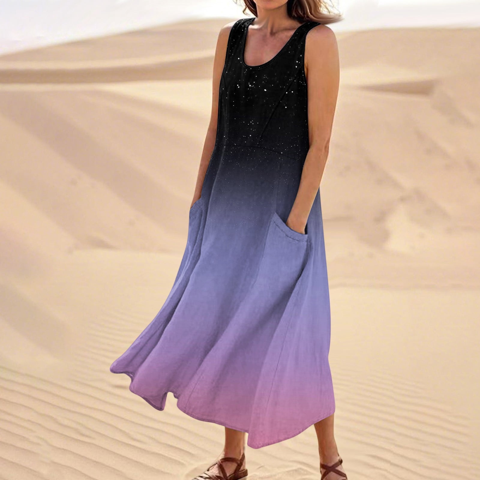 Petite Maxi Dresses for Women Petite Length Resort Wear Sleeveless — free download