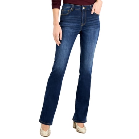 Petite Mid Rise Bootcut Jeans Lagoon Wash 16P