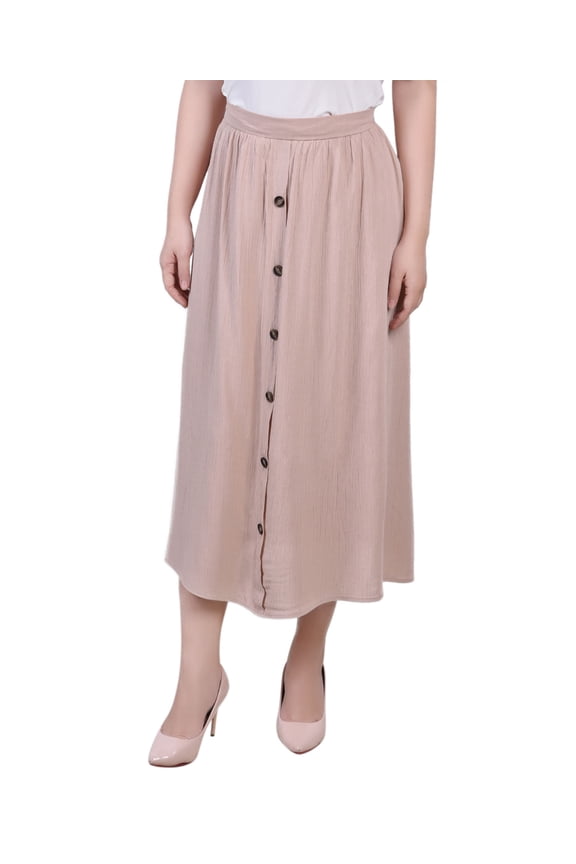Petite Midi Length A-Line Skirts Doeskin PM