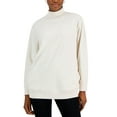 thumbnail image 1 of Petite Mock-Neck Ribbed-Edge Sweatshirt Scarlet Crush PS, 1 of 1