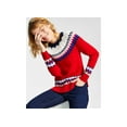 thumbnail image 1 of Petite Multicolor Fair Isle Sweater Ravishing Red Combo PXL, 1 of 1