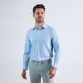 thumbnail image 1 of Men's Haggar® Smart Wash® Slim Fit Patterned Dress Shirt Color: Blue Geo Size: 14.5-32/33, 1 of 2
