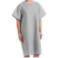 thumbnail image 1 of Petite Patient Gowns White with Snowflakes - Back Tie Closures - 12 Count, 1 of 8