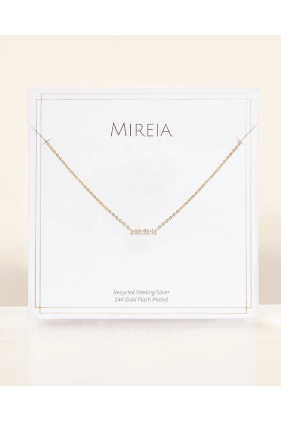 Petite Pave Bar Necklace