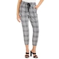 thumbnail image 1 of Petite Plaid Utility Jogger Pants Plaid PXS, 1 of 1