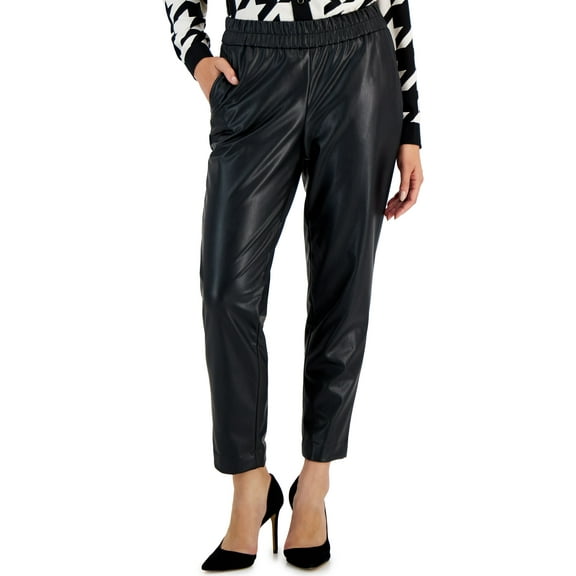 Petite Pull-On Ankle Pants Anne Black PM