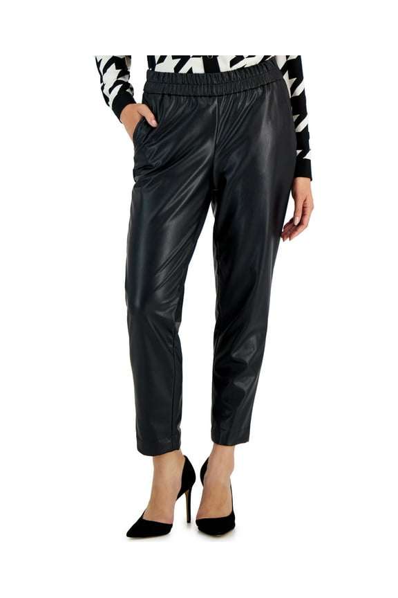 Petite Pull-On Ankle Pants Anne Black PM
