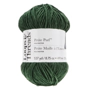 Loops & Threads Petite Purl Yarn - Yarn for Knitting, Crochet, Weaving, and Arts & Crafts - Green, Polyester, 8.75 oz