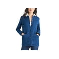 thumbnail image 1 of Petite Sherpa Denim Jacket Deep Blue PL, 1 of 1