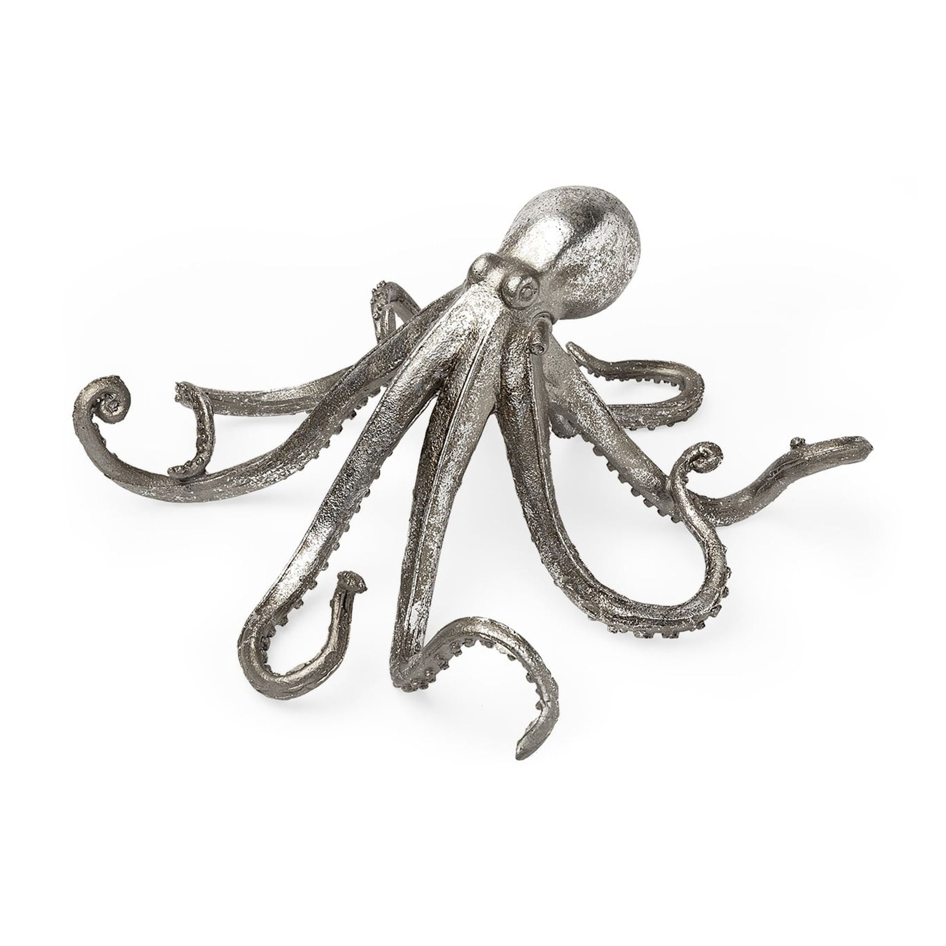 Petite Silver Resin Octopus Sculpture