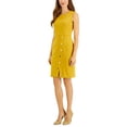 thumbnail image 1 of Petite Single-Button Notch-Collar Blazer Marigold 12P, 1 of 1