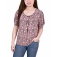 thumbnail image 1 of Petite Size Short Sleeve Balloon Sleeve Top Mellow Rose Nursedot PL, 1 of 1