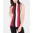 thumbnail image 1 of Petite Striped Sleeveless Sweater Fiesta Fuchsia PXL, 1 of 1