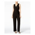 thumbnail image 1 of Petite Surplice Belted Wide-Leg Jumpsuit, 1 of 2