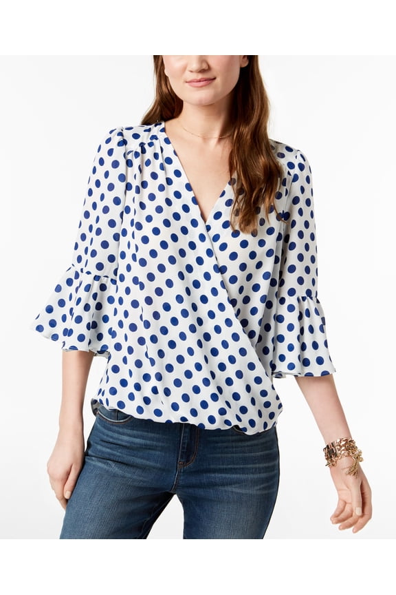 Petite Surplice Top Bright White PL