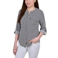 thumbnail image 1 of Petite Tab Y Neck Blouse Torterella PL, 1 of 1