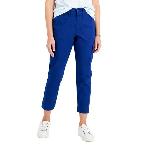 Petite Tapered Cargo Pants Admiral Blue 6P