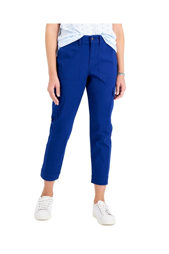 Petite Tapered Cargo Pants Admiral Blue 6P