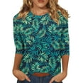 thumbnail image 1 of Petite Tops for Women 3/4 Sleeve, 1 of 4