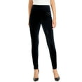 thumbnail image 1 of Petite Velvet Skinny Pants Deep Black PS, 1 of 1