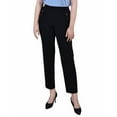 thumbnail image 1 of Petite Wide Waist Pull On Pants Black PM, 1 of 1