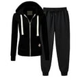 thumbnail image 1 of Petite Women Plus Size Sweatsuits 2-Piece Workout Outfits Full Zipper Athletic Hoodies and Elastic Waist Running Joggers, 1 of 6