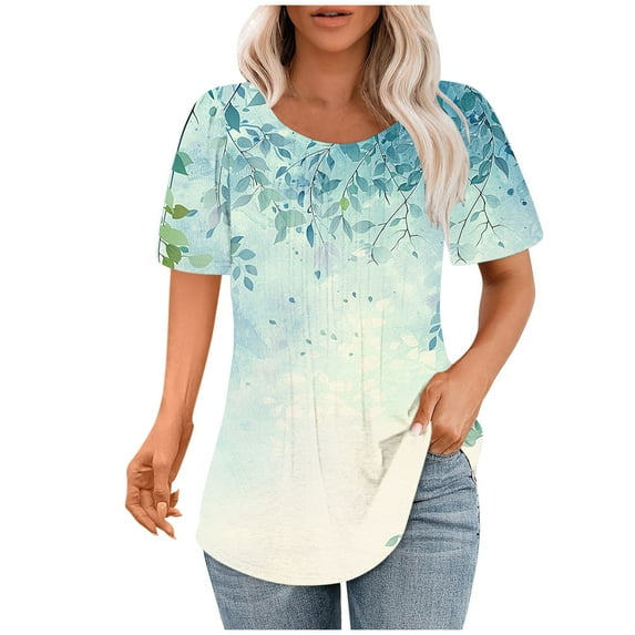 Petite Work Blouses for Women Office Professional Womens T Shirts Loose Fit Shirts for Women