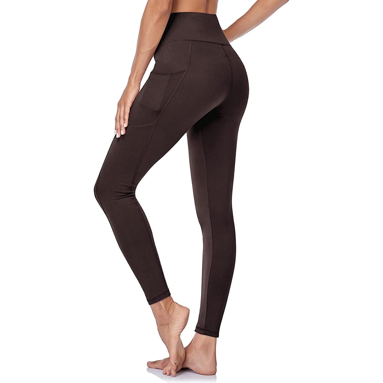 Petite Yoga Pants For Women Sevevn Women's Solid Color Pocket Yoga ...