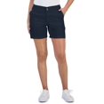 thumbnail image 1 of Petite Zig Zag Stitch Cargo Shorts Industrial Blue 6P, 1 of 1