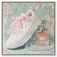 thumbnail image 1 of Petite and Cute Sneaker Canvas Glam Art Prints by Art Remedy, Silver Frame, 24 x 24, 1 of 7