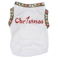 thumbnail image 1 of Petitebella Bling Christmas Puppy Dog Shirt (White/Santas, Small), 1 of 2
