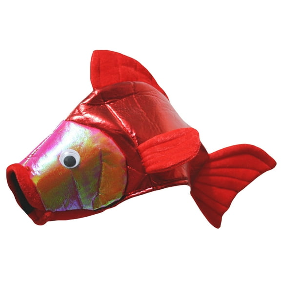 Petitebelle Bling Red Fish Costume Party Hat Dress Up Headgear Props Accessory Hat(Red, One Size)