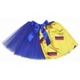 thumbnail image 1 of Petitebelle Colombia Theme Girl Tulle Tutu 1-10y (Royal Blue/Flag, 1-5 Years), 1 of 2