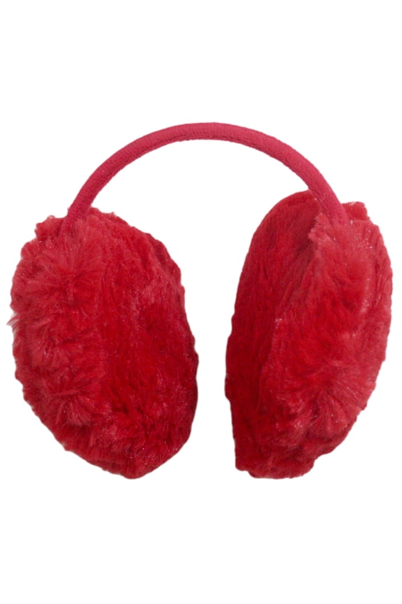 Petitebelle Faux Fur Children Warm Earmuffs (Red, One Size)