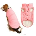 thumbnail image 1 of Petitebelle Fleece Lined Puppy Dog Coat (Pink, Large), 1 of 2