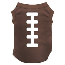 Petitebelle Football Rugby Print Puppy Dog Shirt (Brown, Medium)