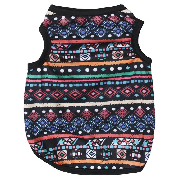 Petitebelle Geometry Pattern Puppy Dog Shirt (Geometry-3, Large)