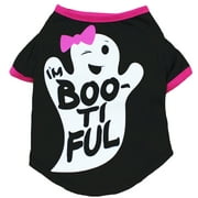 Petitebelle Halloween Theme Puppy Dog Shirt Costume Tee (Ghost, Medium)