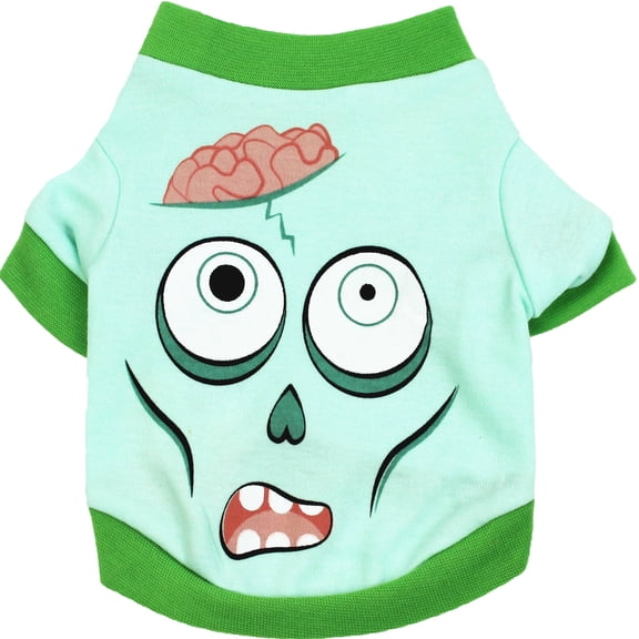 Petitebelle Halloween Theme Puppy Dog Shirt Costume Tee (Zombie, Small)