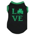 thumbnail image 1 of Petitebelle Love Clover Puppy Dog Shirt (Black, Medium), 1 of 3